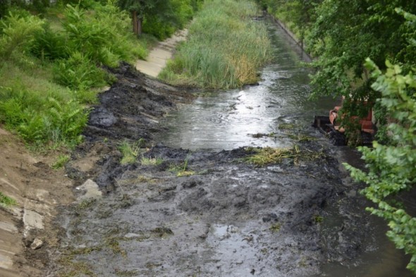 Primăria a început lucrările de curățare a albiei râulețului Bâc, în perimetrul str. Petru Rareș - str. Feredeului